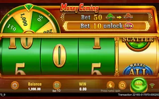 JILI Money Coming and Golden Empire bet tier slot card